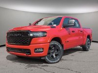 2025 Ram 1500 BIG HORN NIGHT EDITION IN FLAME RED EQUIPPED WITH A 3.0L TWIN TURBO I6 , 4X4 , 8SPD AUTO , PANO SUNROOF , TONNEAU COVER , BIG HO-0