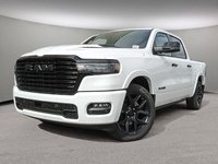 2025 Ram 1500 LARAMIE IN BRIGHT WHITE EUQIPPED WITH A 3.0L TWIN TUBRO I6 , 4X4 , 8SPD AUTO , HANDS FREE DRIVING ASSIST , AIR SUSPENSION , 125L-0