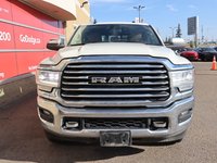 2022 Ram 3500 LONGHORN IN PEARL WHITE EQUIPPED WITH A 6.7L CUMMINS TURBO DIESEL , 4X4 , 6SPD AISIN HD AUTO , ADAPTIVE STEERING , REAR AUTO LVL-1