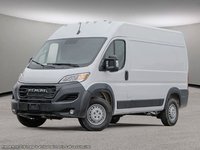 2025 Ram ProMaster Cargo Van TRADESMAN HIGH ROOF IN BRIGHT WHITE EQUIPPED WITH A 3.6L V6 , 9SPD AUTO , FWD , REAR HINGED DOORS W/FIXED GLASS , FCW , BACKUP C-0