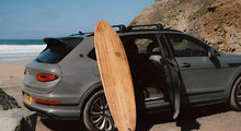 Bentley Partners with Surf Brand to Craft One-of-a-Kind Wooden Surfboard