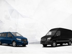 The three types of Mercedes-Benz Vans.