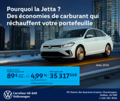 Procurez-vous la Volkswagen Jetta 2026