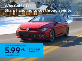 Get the 2026 Volkswagen Golf GTI