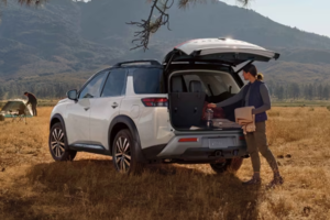 Nissan Pathfinder Owner Unpacking For A Roadtrip