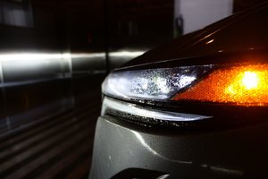 Nissan Head Lights Close Up
