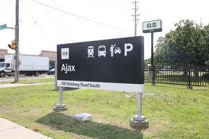Ajax Go Station Sign Westney Road