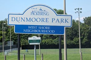 Dunmoore Park Sign in Ajax Ontario
