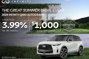 Limited Time Infiniti Sales Offers