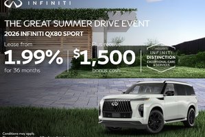 Limited Time Infiniti Sales Offers