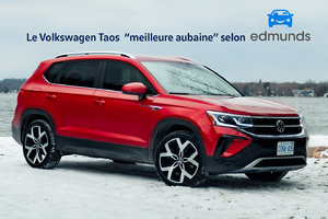 Le Volkswagen Taos classé #1 dans la catégories des très petits SUV par Edmunds