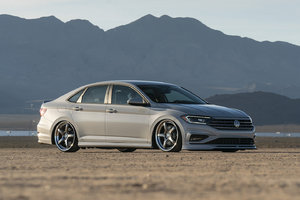 Three 2019 Volkswagen Jetta models at SEMA