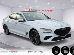 2022 GENESIS G70 3.3T Sport AWD Toit panoramique Cuir rouge