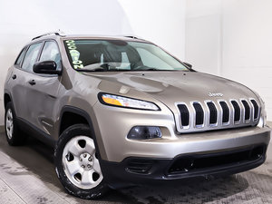 Jeep Cherokee SPORT + 4X4 + DEMARREUR + CAMERA DE RECUL 2016