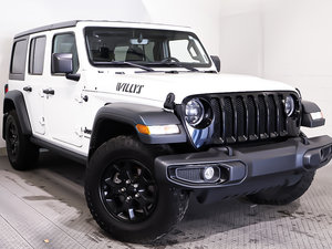 Jeep Wrangler SPORT WILLYS + 4 PORTES + 4X4 + TOIT DUR NOIR 2023