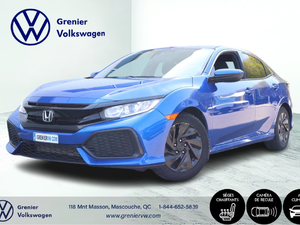 2017 Honda Civic Hatchback LX, Caméra, Bluetooth, Jamais accidenté