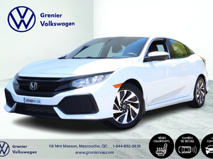 2018 Honda Civic Hatchback LX, TURBO Caméra, Bluetooth, Jamais accidenté