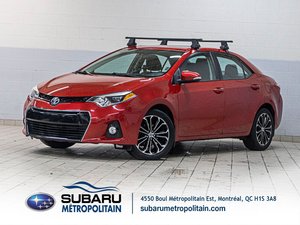 Toyota Corolla S, MANUELLE, TOIT, CUIR, BARRES TOIT, CAM REC, MAG 2016