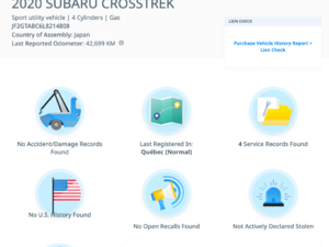 Subaru Crosstrek Convenience 2020