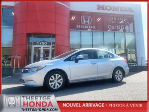 2012 Honda Civic LX Automatique ***TRES BAS KILOMÉTRAGE ***