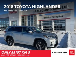 Toyota Highlander XLE 2018