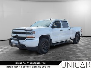 2018 Chevrolet Silverado 1500 Custom / 5.3L V8 / 4WD / Crew Cab / 6.5’ Box