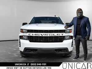 2019 Chevrolet Silverado 1500 Custom / 5.3L V8 / 4WD / Double Cab / 6.5’ Box