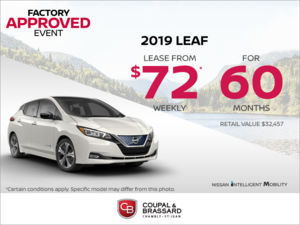 2019 Nissan Leaf S Plus From 35041 Coupal Brassard Nissan