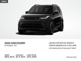 Lease a 2024 Discovery Dynamic SE P360 for $375 bi-weekly*