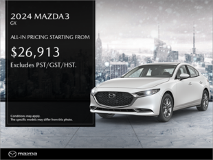 Get the 2024 Mazda3 Today!