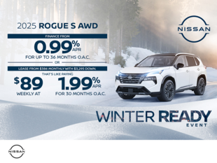 Get the 2025 Nissan Rogue Today!