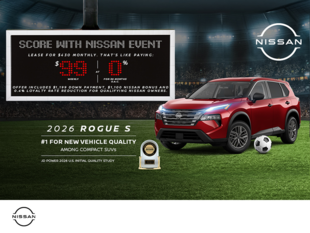 Get the 2026 Nissan Rogue S Today!