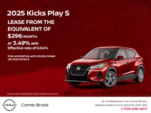 Get the 2025 Nissan Kicks Play S today!