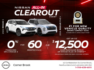 Finance the 2026 Nissan Rogue S and Phev Today!