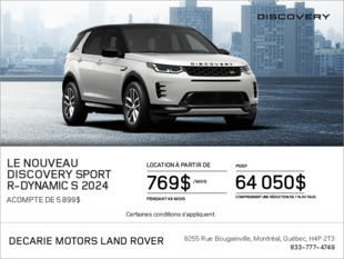 Le Land Rover Discovery Sport 2024