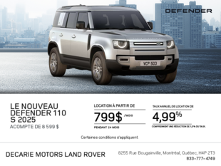 Le Land Rover Defender S 2025