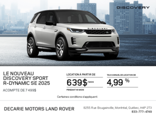 Le Land Rover Discovery Sport 2025