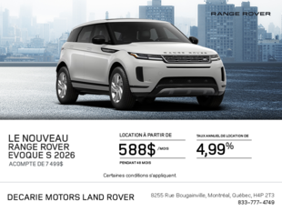 Le Range Rover Evoque 2026