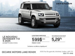Le Land Rover Defender 110 S 2025