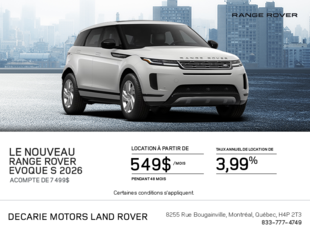 Le Range Rover Evoque 2026