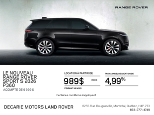 Le Range Rover Sport 2026
