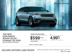 The 2026 Range Rover Velar