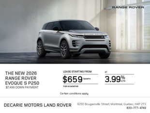 The 2026 Range Rover Evoque