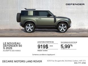 Le Land Rover Defender 90 S 2026
