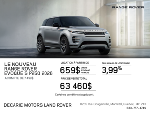 Le Range Rover Evoque S 2026
