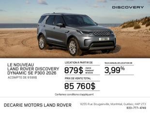 Le Land Rover Discovery Dynamic SE 2026