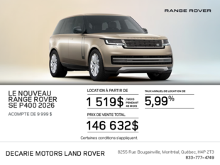 Le Range Rover SE 2026