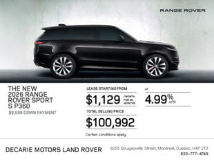 The 2026 Range Rover Sport S