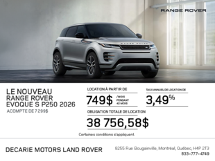 Land Rover Range Rover Evoque 2026