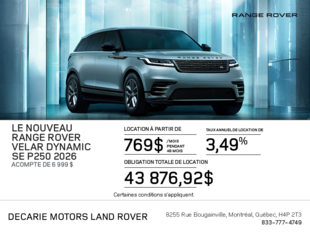 Land Rover Range Rover Velar 2026
